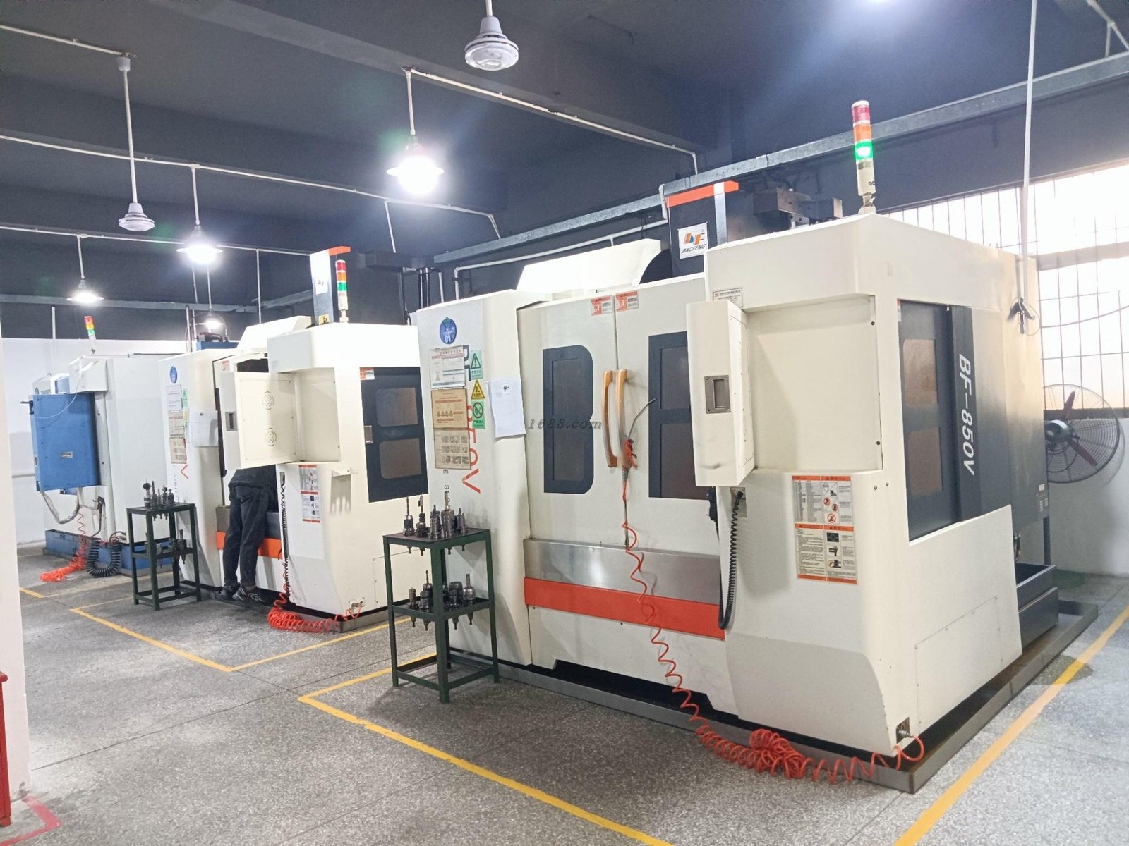 CNC tooling centre machining a silicone mold